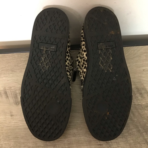 GIUSEPPE ZANOTTI Faux CHEETAH Fur SNEAKERS Shoes - Picture 7 of 9